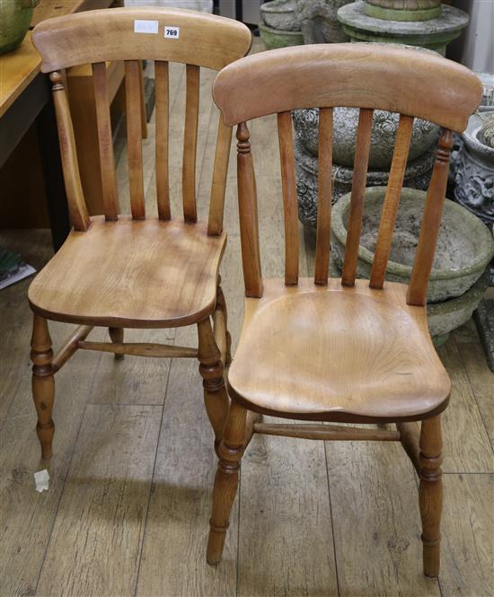 Four farmhouse kitchen chairs